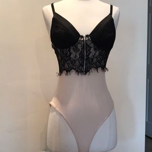 Mesh and lace bodysuit